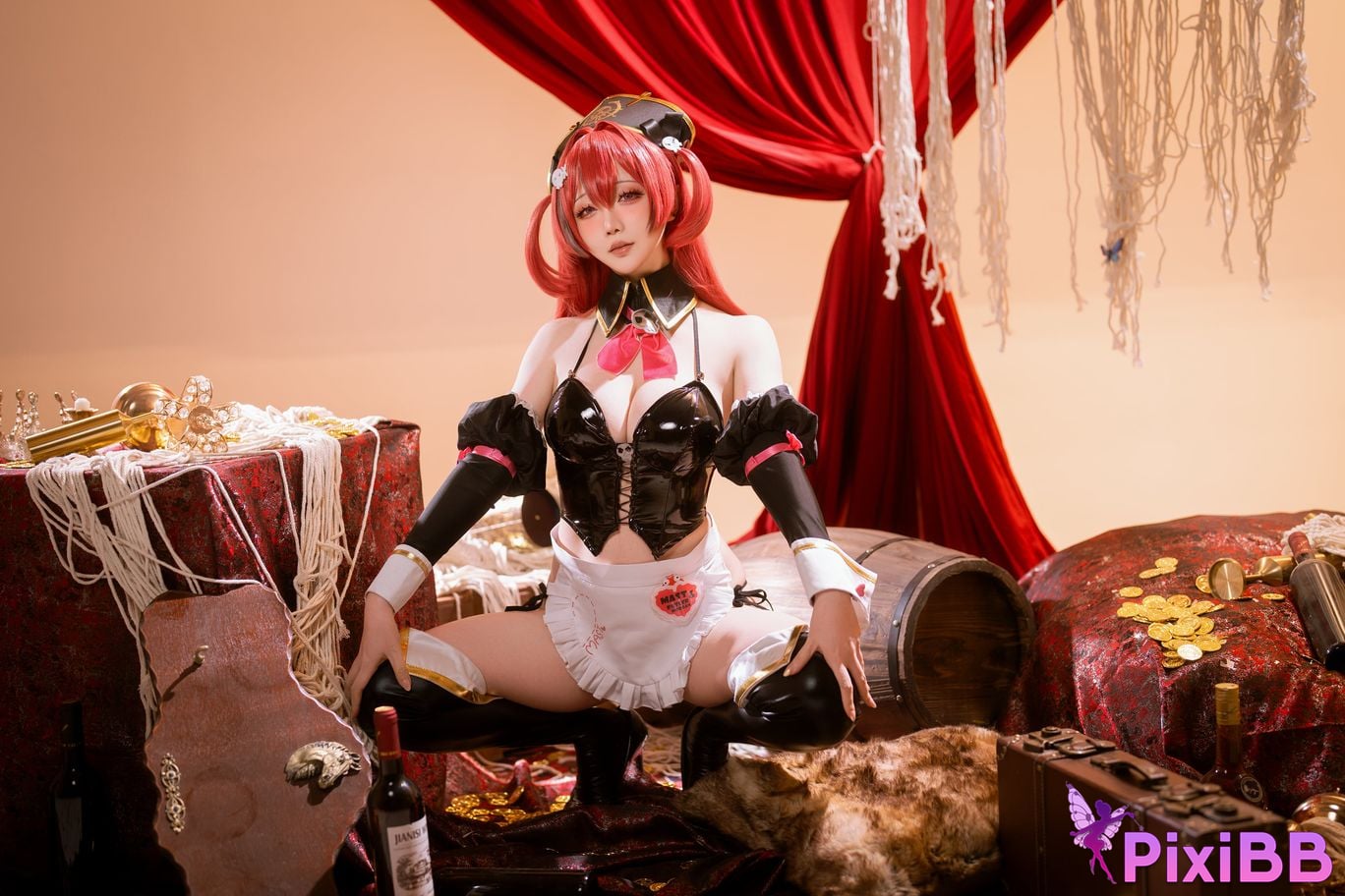Cosplayer The star is late Hoshilily NIKKE master romantic maid PixiBB.COM 013