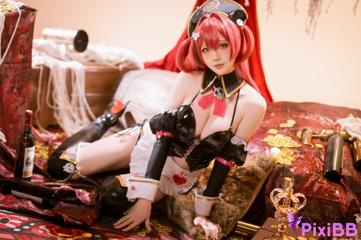 Cosplayer The star is late Hoshilily NIKKE master romantic maid PixiBB.COM 015