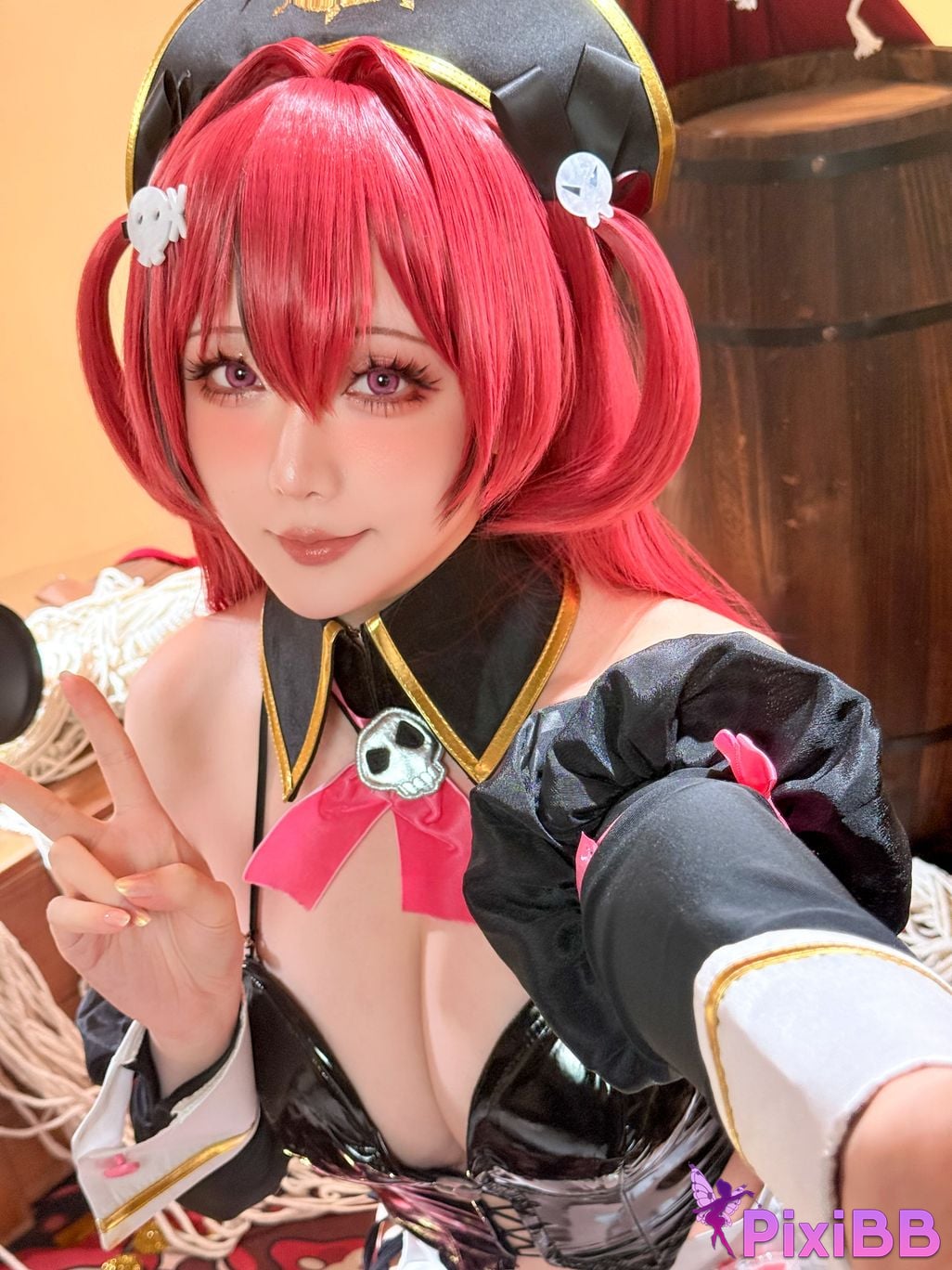 Cosplayer The star is late Hoshilily NIKKE master romantic maid PixiBB.COM 050