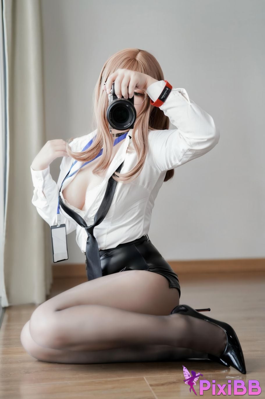 Cosplayer Half half son Nikke goddess of victory Emma Secretary PixiBB.COM 060