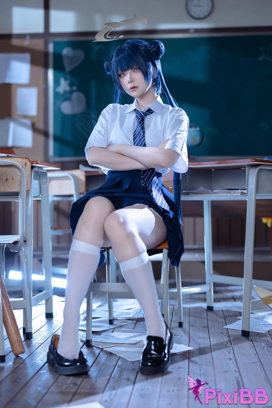 Cosplayer Island fish Azure Files Kisaki JK PixiBB.COM 007