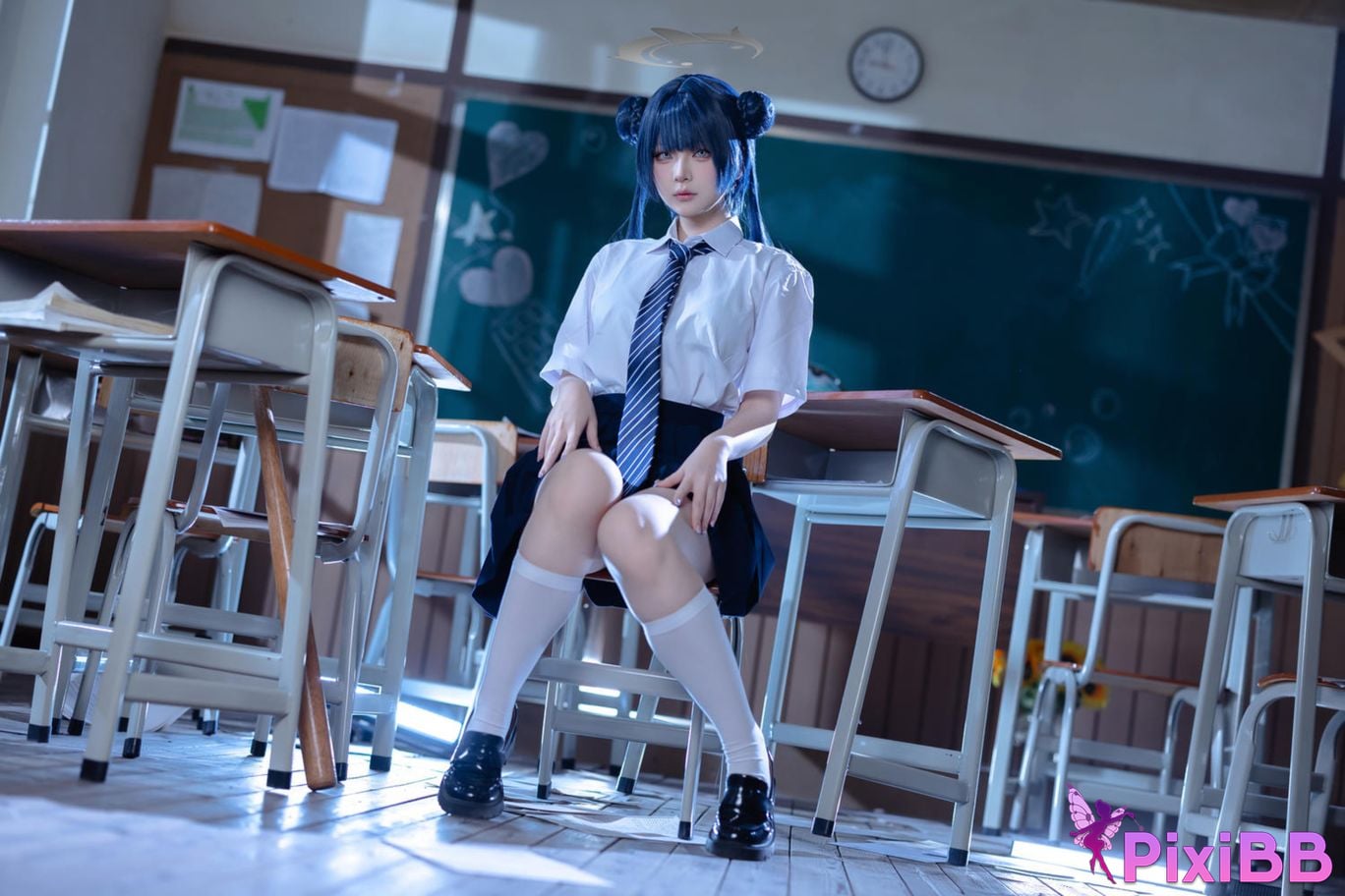 Cosplayer Island fish Azure Files Kisaki JK PixiBB.COM 008