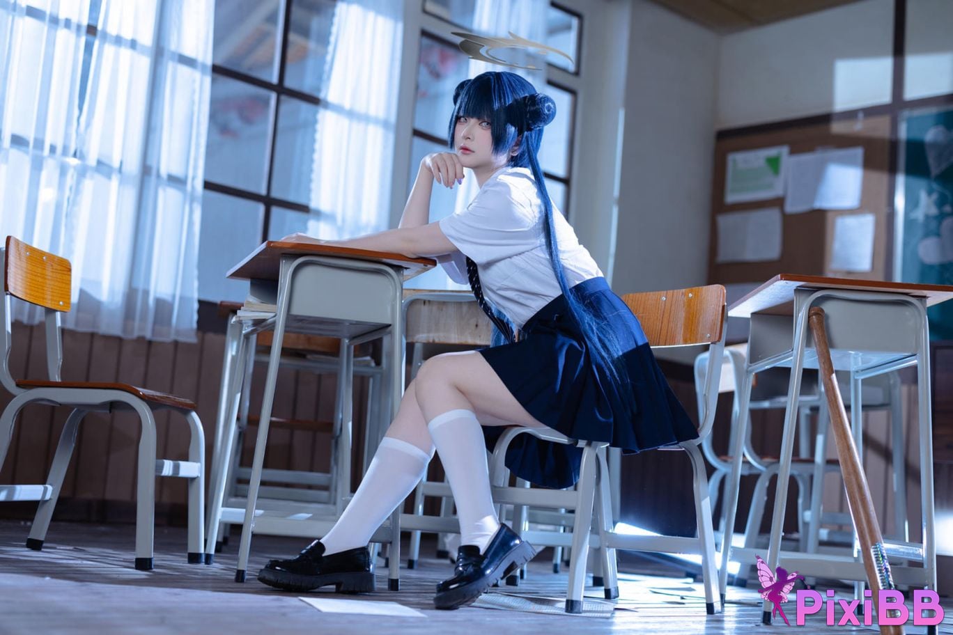 Cosplayer Island fish Azure Files Kisaki JK PixiBB.COM 014