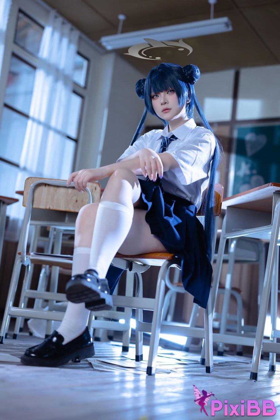 Cosplayer Island fish Azure Files Kisaki JK PixiBB.COM 018