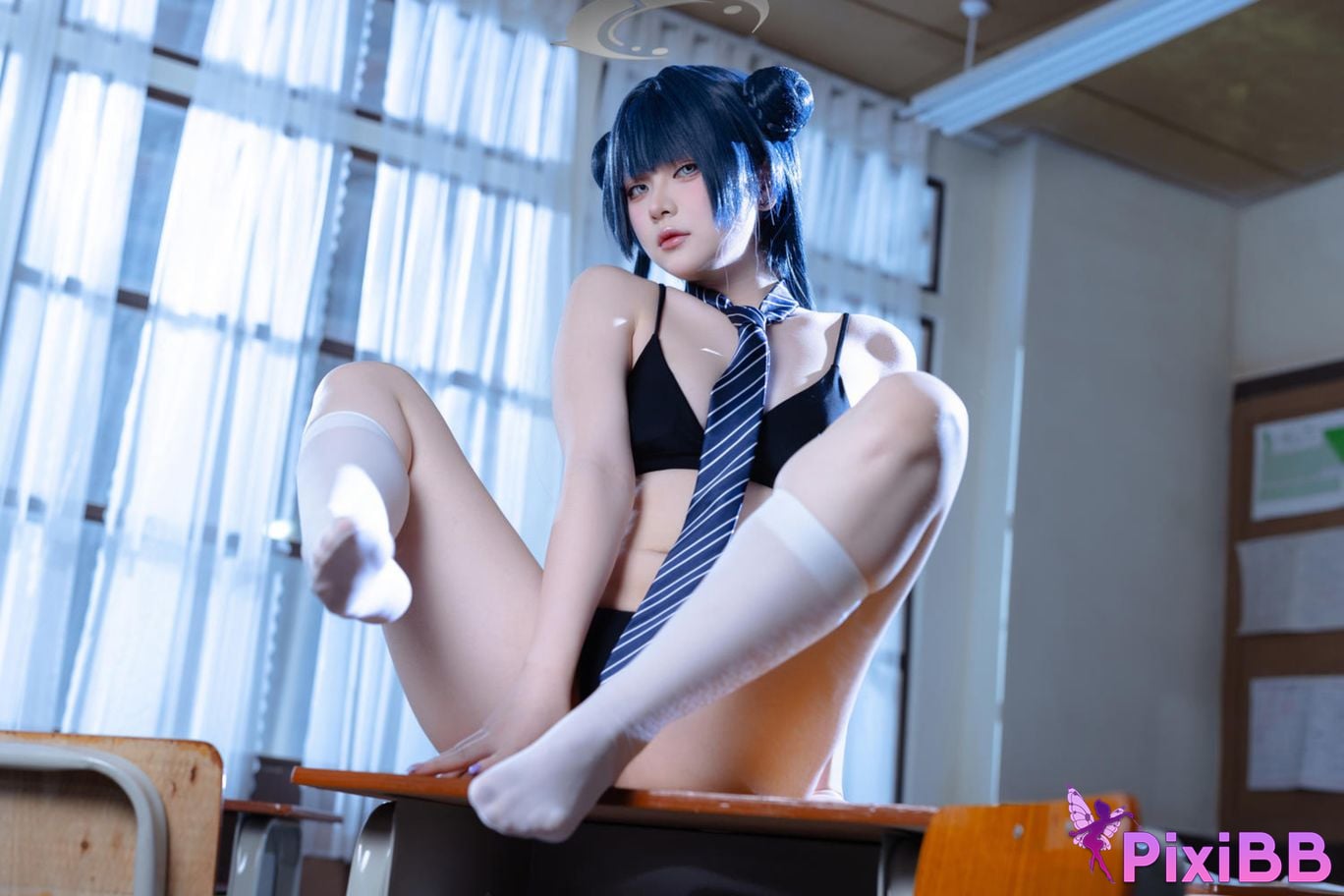 Cosplayer Island fish Azure Files Kisaki JK PixiBB.COM 024