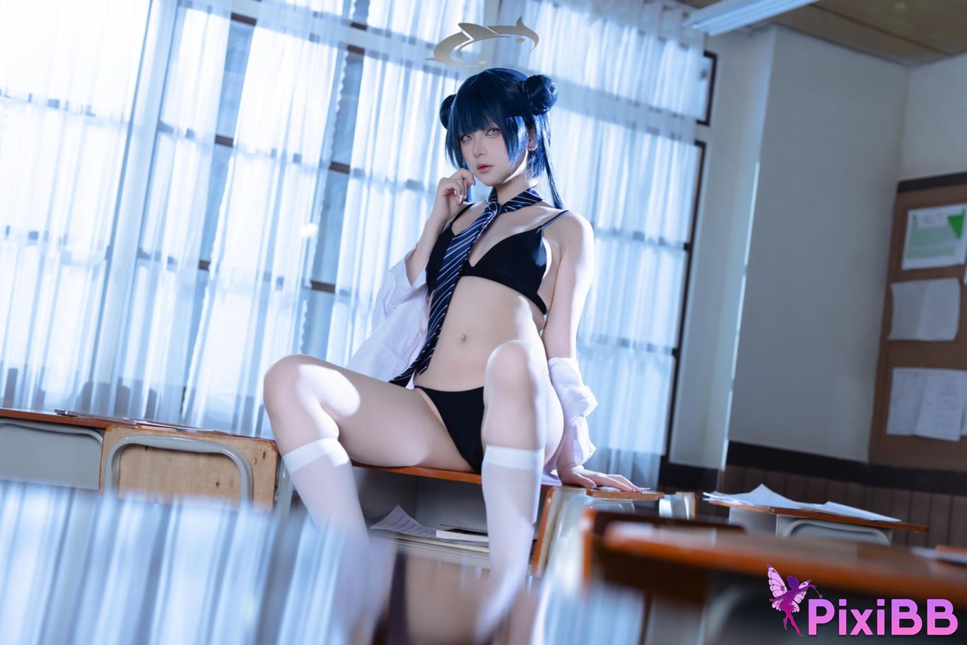 Cosplayer Island fish Azure Files Kisaki JK PixiBB.COM 040