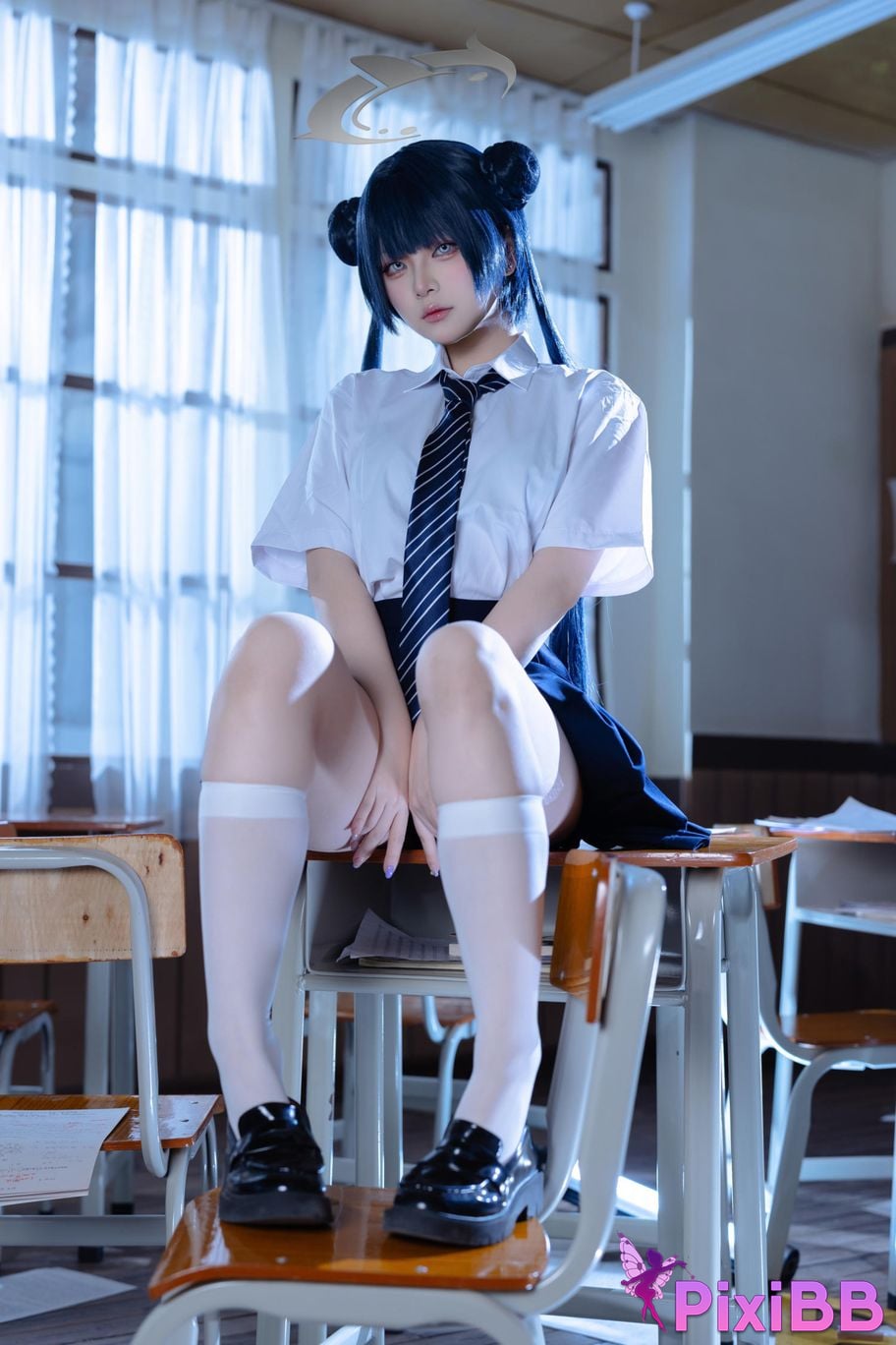 Cosplayer Island fish Azure Files Kisaki JK PixiBB.COM 045