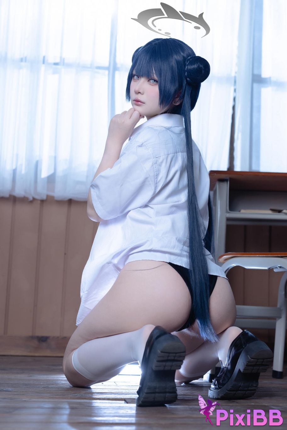 Cosplayer Island fish Azure Files Kisaki JK PixiBB.COM 057