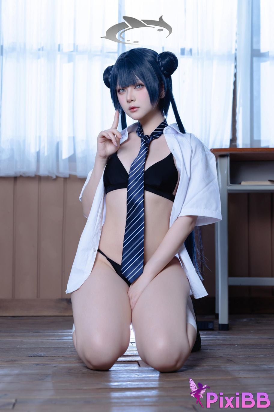 Cosplayer Island fish Azure Files Kisaki JK PixiBB.COM 059