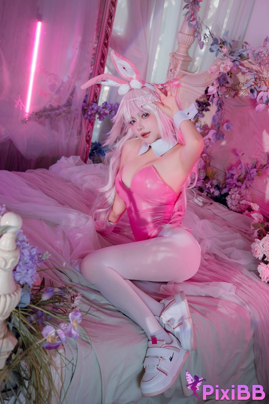 Is Cosplay a Bear Nikke Alice Bunny PixiBB.COM 040