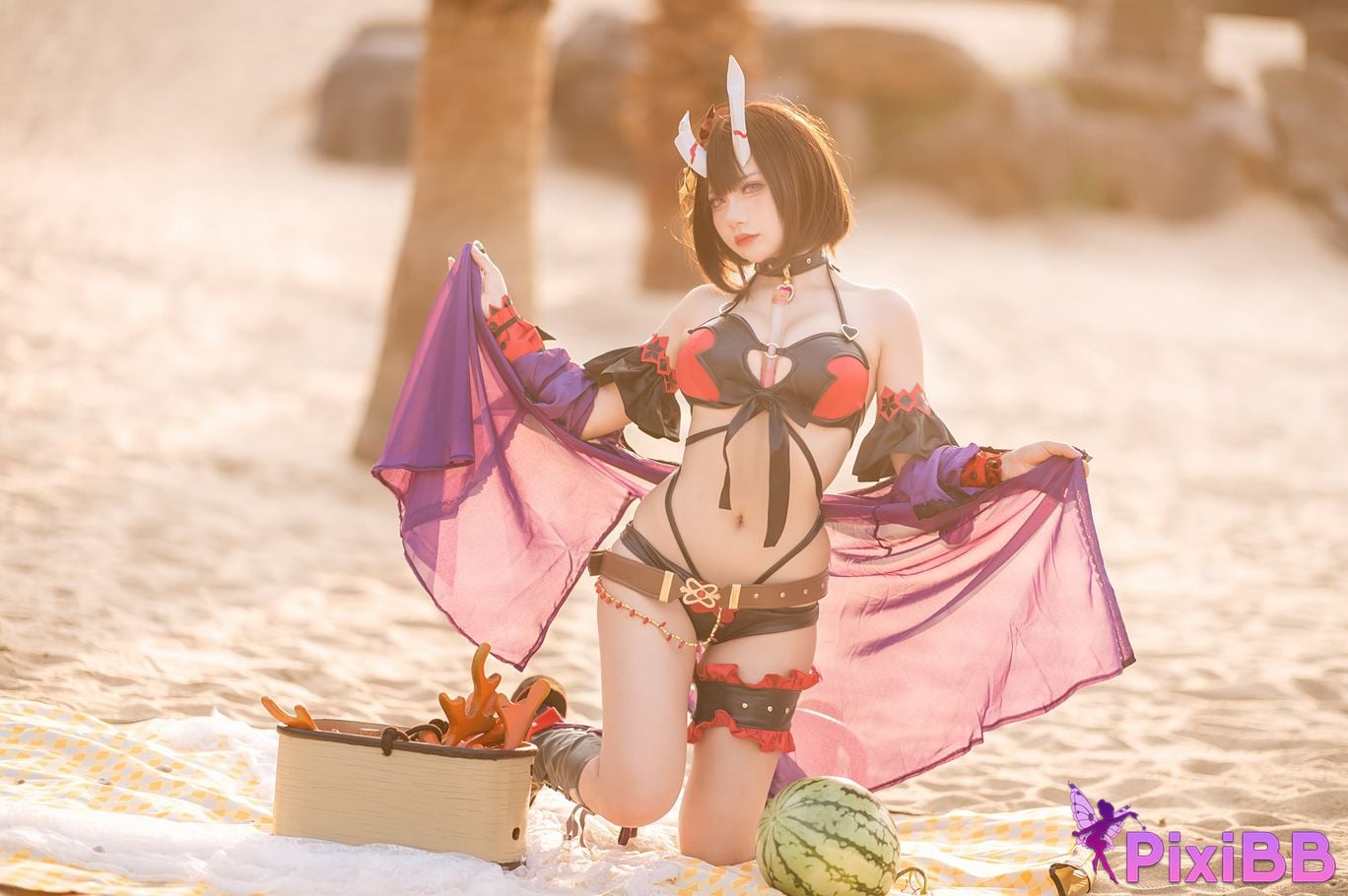 Coser Shi yi zhi xiong zai ma and Nya x PixiBB.COM 003