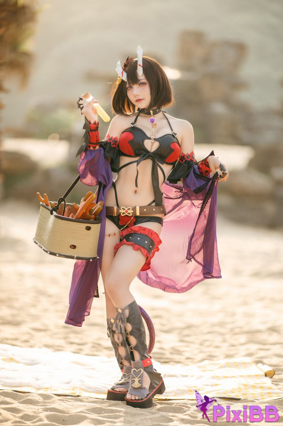 Coser Shi yi zhi xiong zai ma and Nya x PixiBB.COM 001