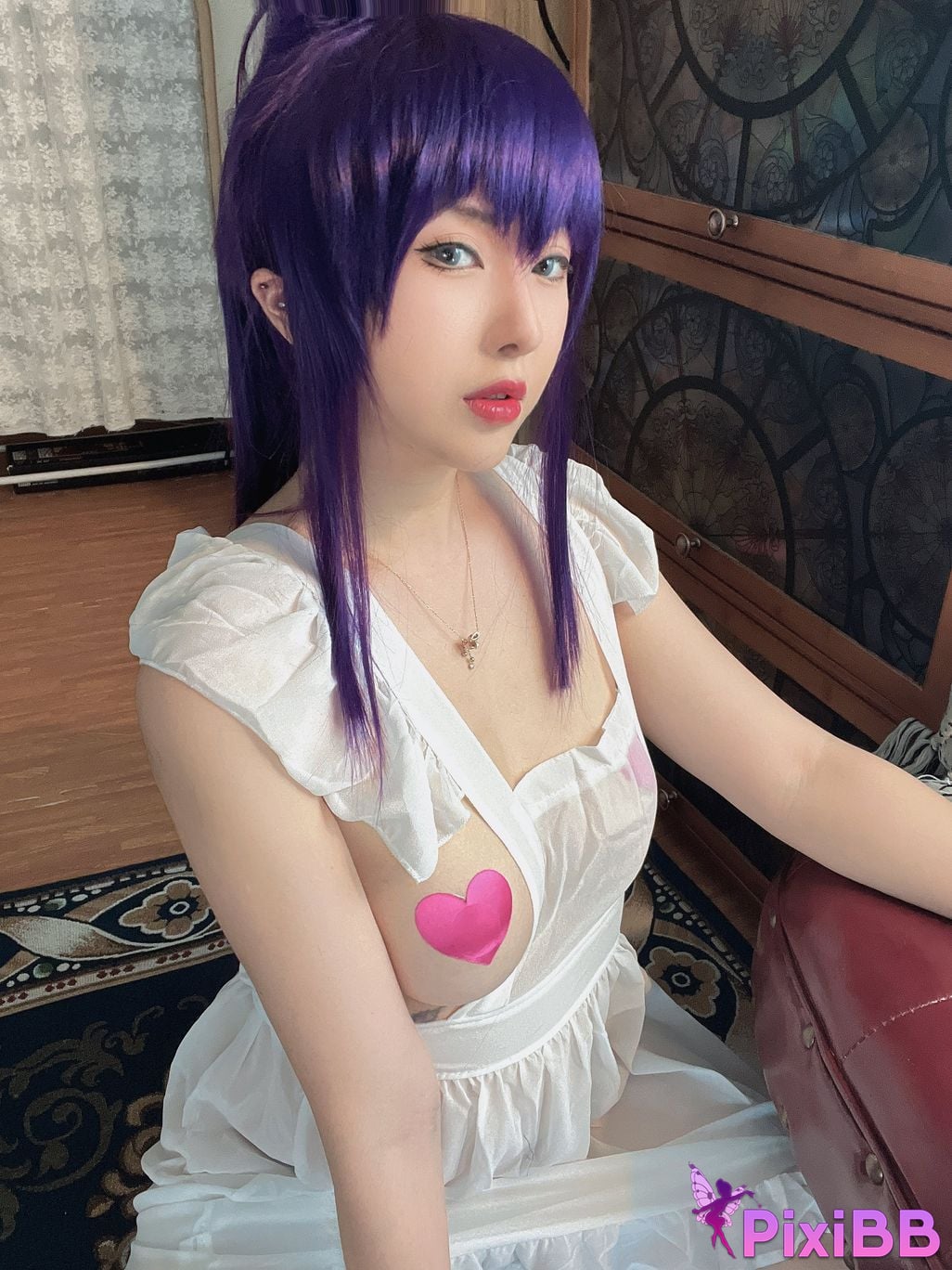 Cosplay Xiao Rong Zai Gu w Busujima Senior Apron PixiBB.COM 029