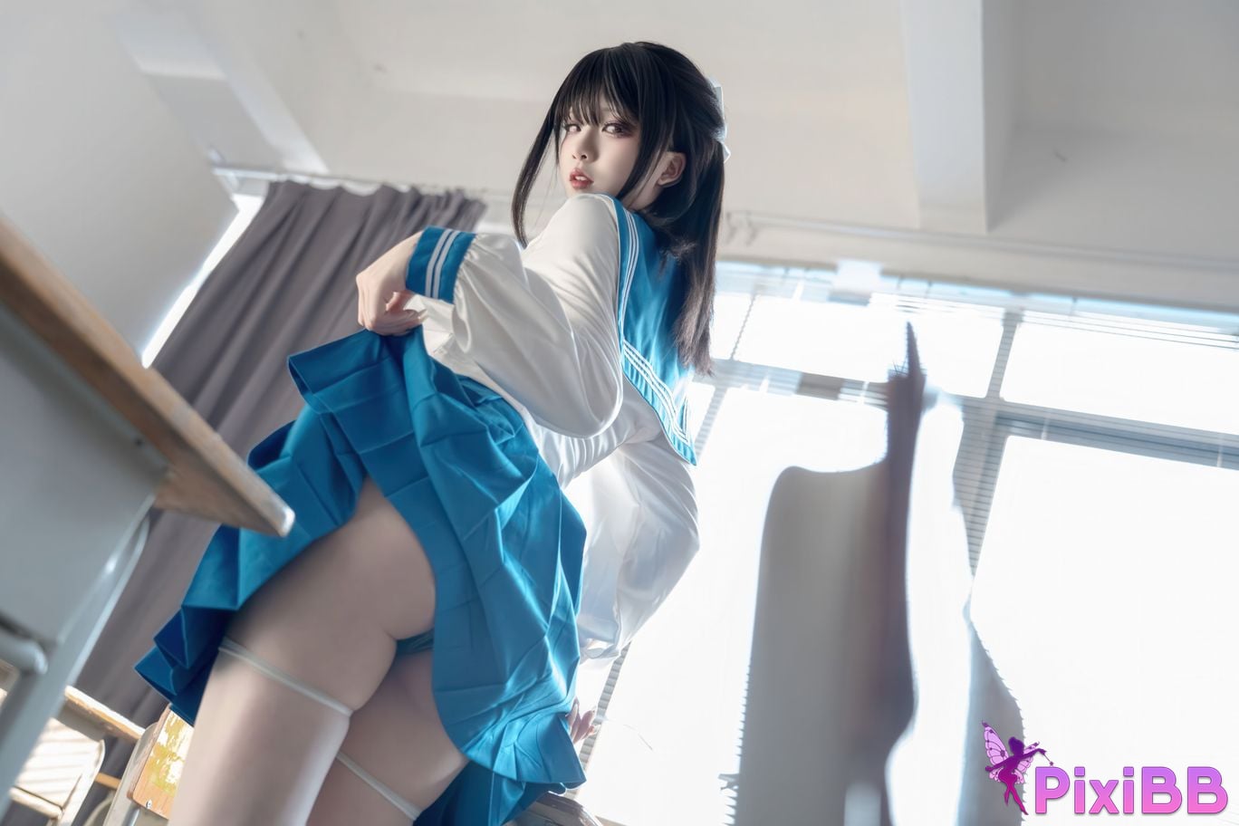 Cosplayer Zhiyue Etsu ko Sailor Suit Bunny Girl PixiBB.COM 013