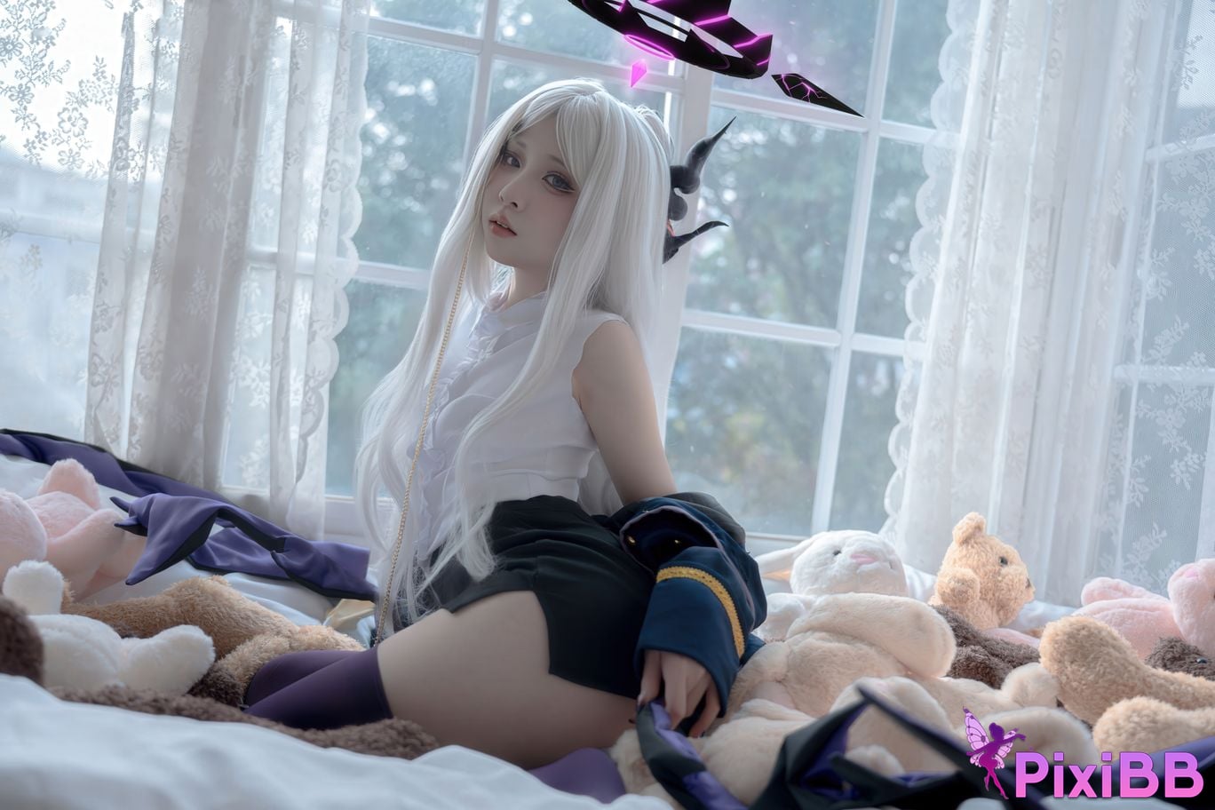 Cosplay Etsu ko Hinahara leather Cat cat ears PixiBB.COM 006