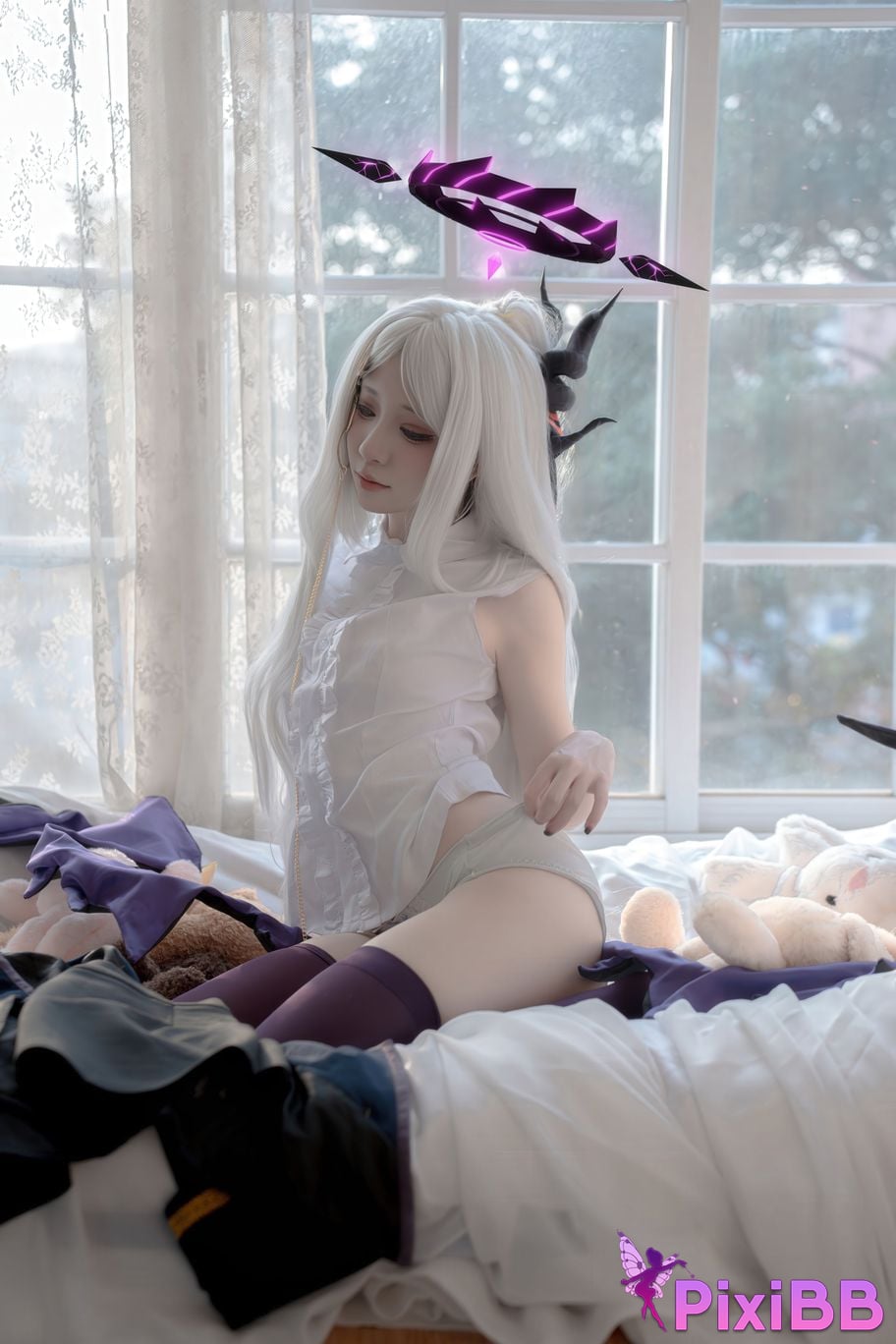 Cosplay Etsu ko Hinahara leather Cat cat ears PixiBB.COM 010