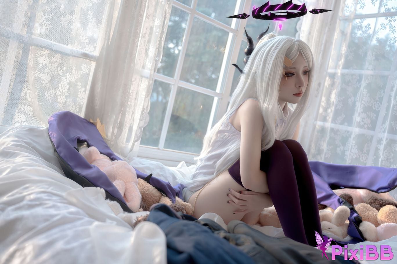 Cosplay Etsu ko Hinahara leather Cat cat ears PixiBB.COM 018