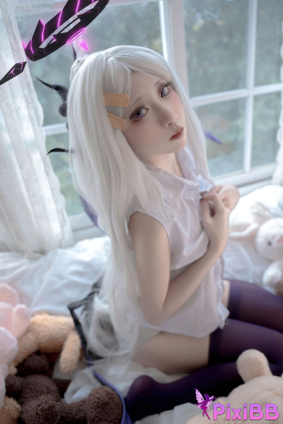 Cosplay Etsu ko Hinahara leather Cat cat ears PixiBB.COM 023