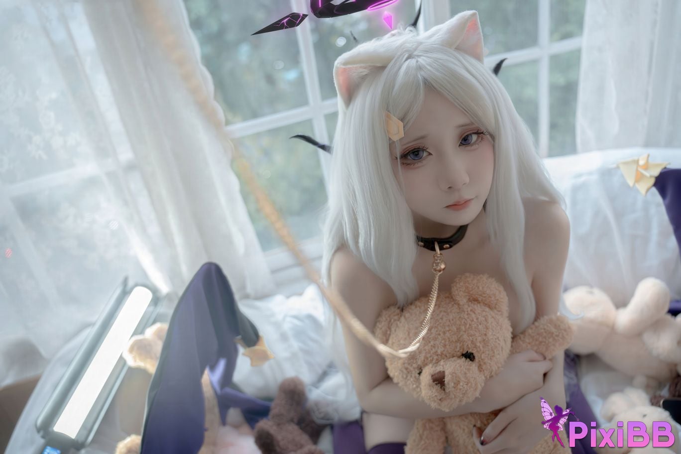 Cosplay Etsu ko Hinahara leather Cat cat ears PixiBB.COM 047