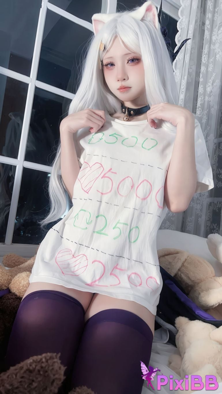 Cosplay Etsu ko Hinahara leather Cat cat ears PixiBB.COM 058