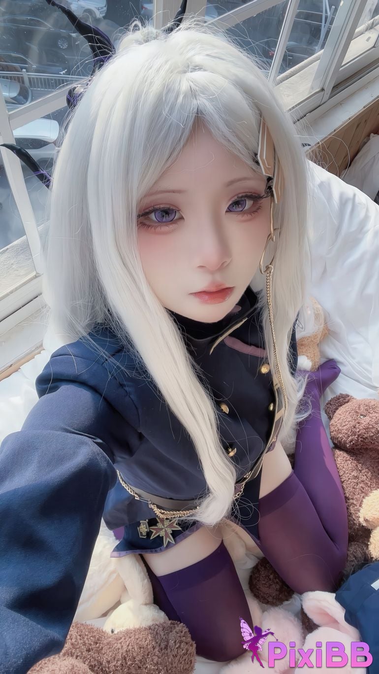 Cosplay Etsu ko Hinahara leather Cat cat ears PixiBB.COM 063