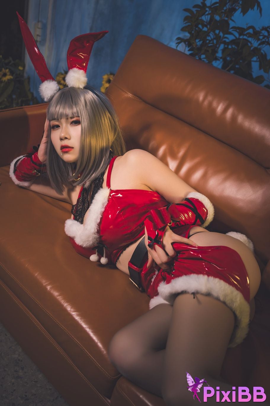 Cosplayer Qiqi be good Last night 787 Christmas gift for two PixiBB.COM 007