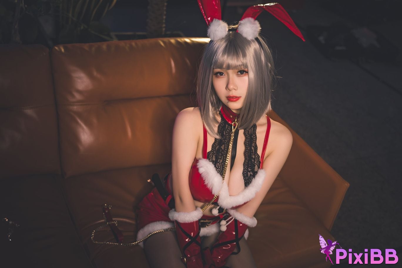 Cosplayer Qiqi be good Last night 787 Christmas gift for two PixiBB.COM 020