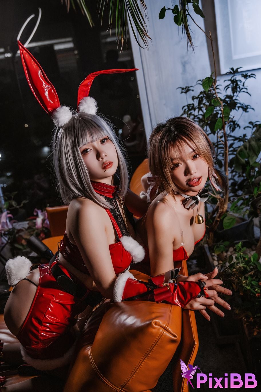 Cosplayer Qiqi be good Last night 787 Christmas gift for two PixiBB.COM 025