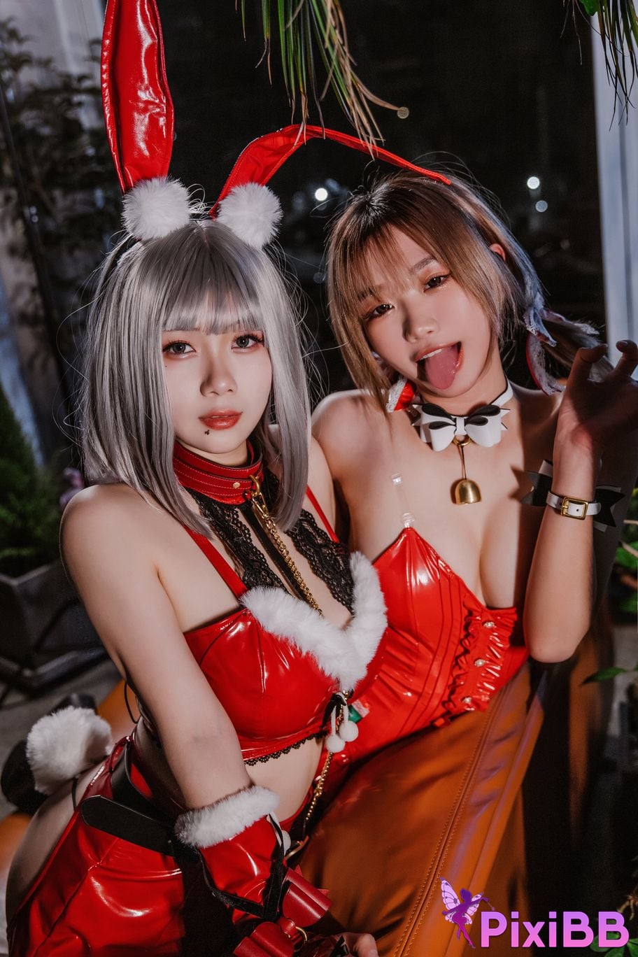 Cosplayer Qiqi be good Last night 787 Christmas gift for two PixiBB.COM 026