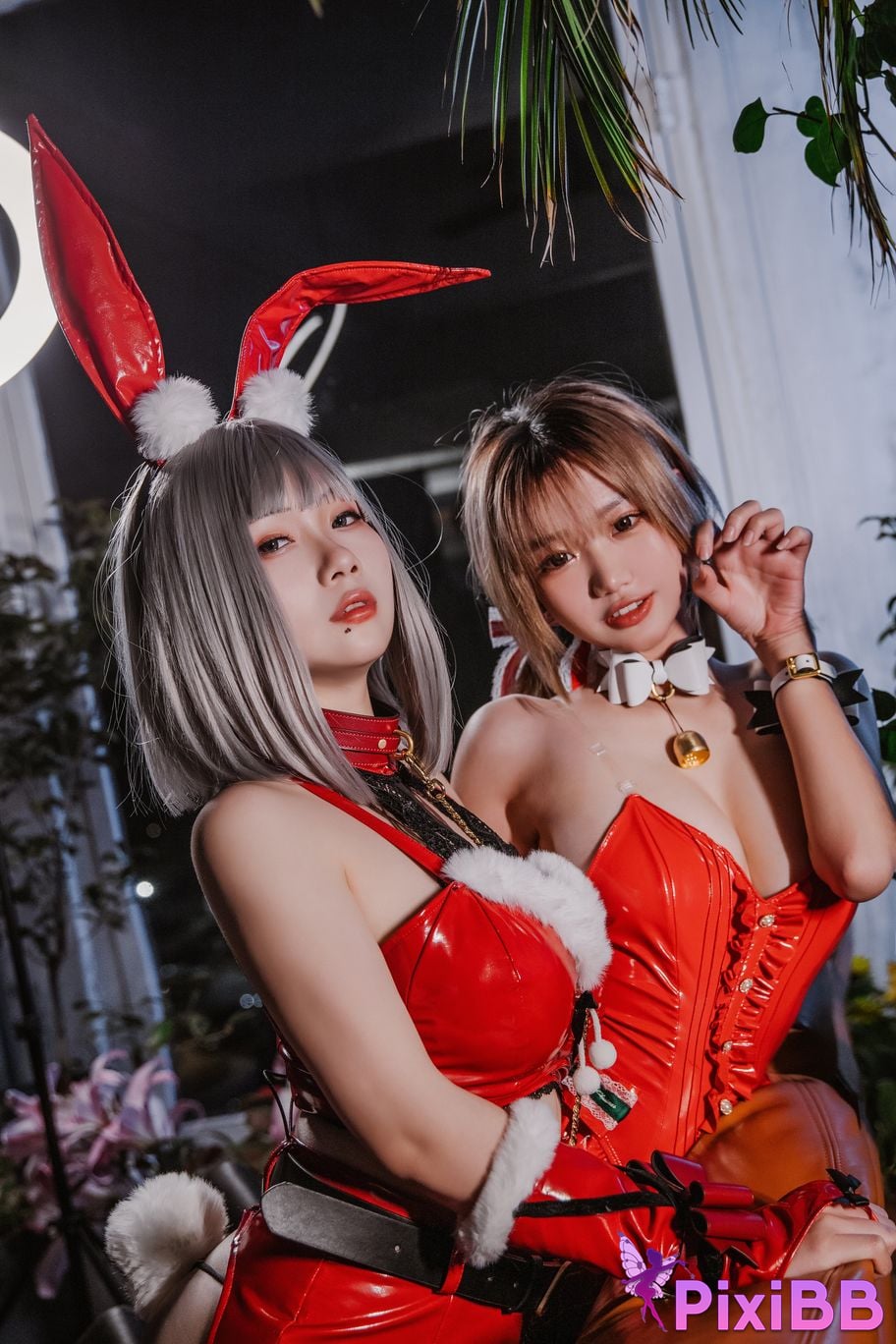 Cosplayer Qiqi be good Last night 787 Christmas gift for two PixiBB.COM 027