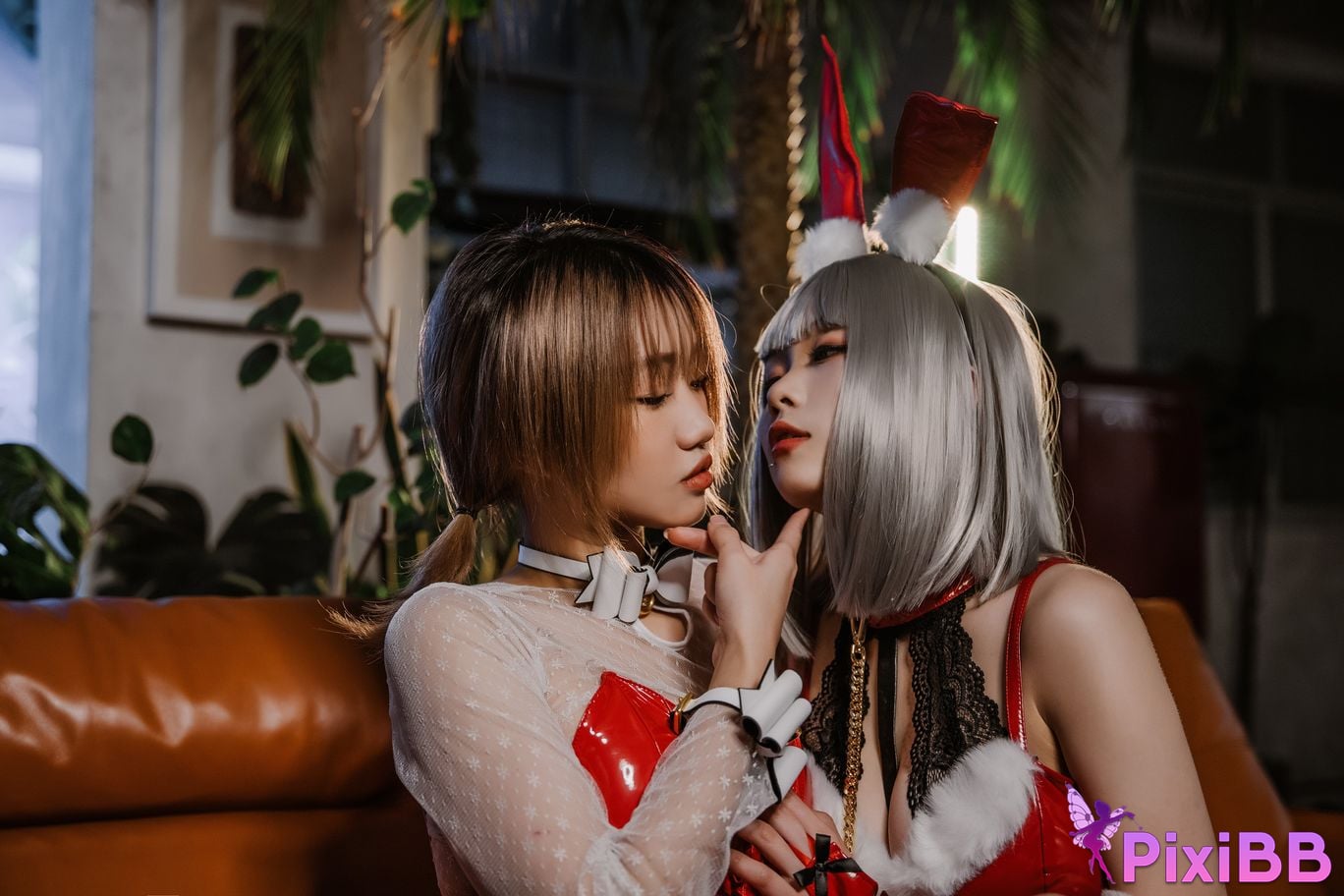 Cosplayer Qiqi be good Last night 787 Christmas gift for two PixiBB.COM 055