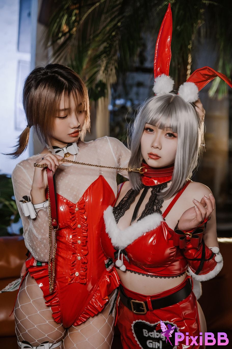 Cosplayer Qiqi be good Last night 787 Christmas gift for two PixiBB.COM 059