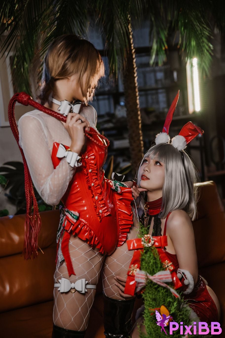 Cosplayer Qiqi be good Last night 787 Christmas gift for two PixiBB.COM 061