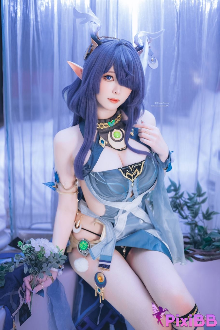 Cosplayer Shimotsuki shimo Genshin La Uma Lauma PixiBB.COM 001