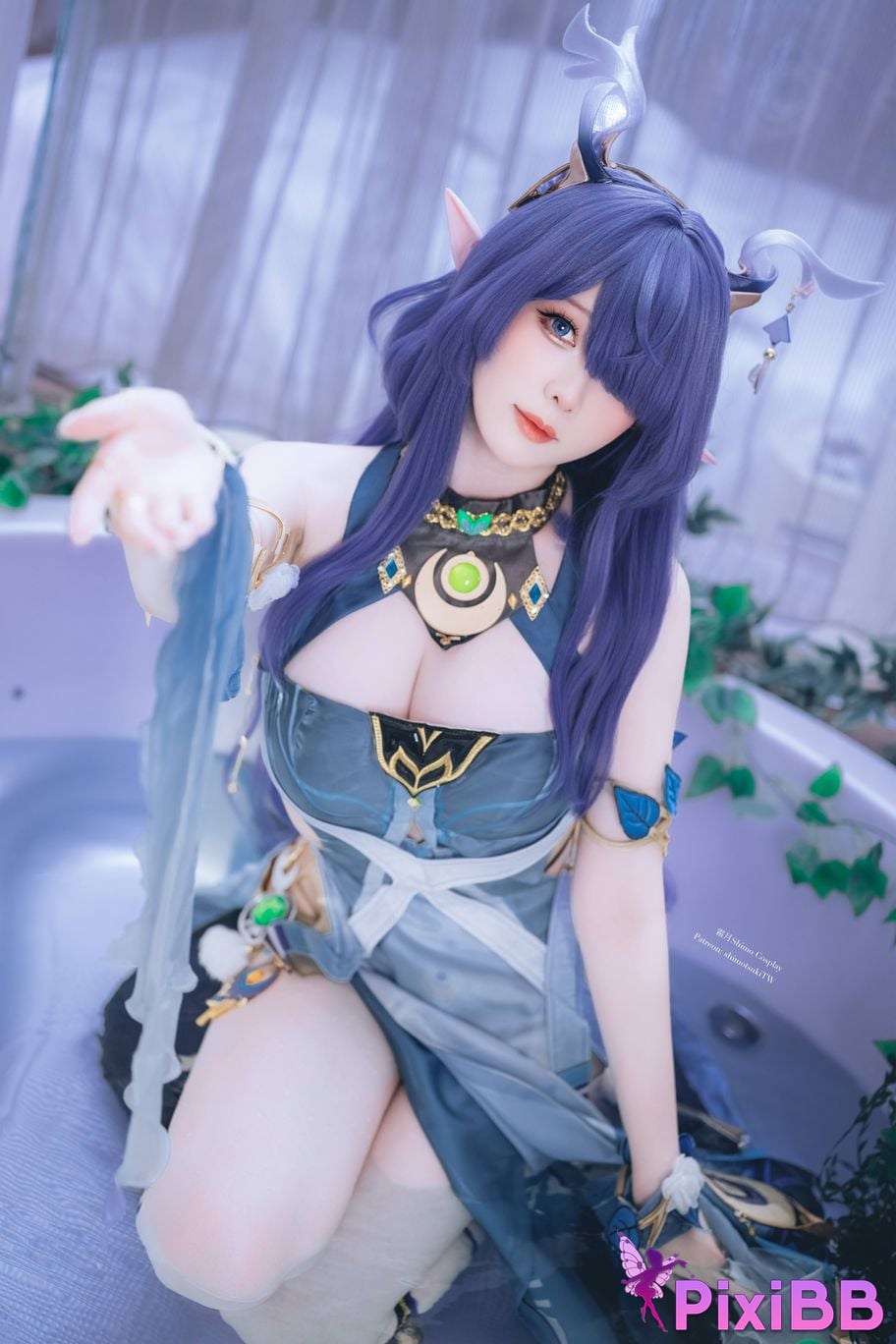 Cosplayer Shimotsuki shimo Genshin La Uma Lauma PixiBB.COM 020