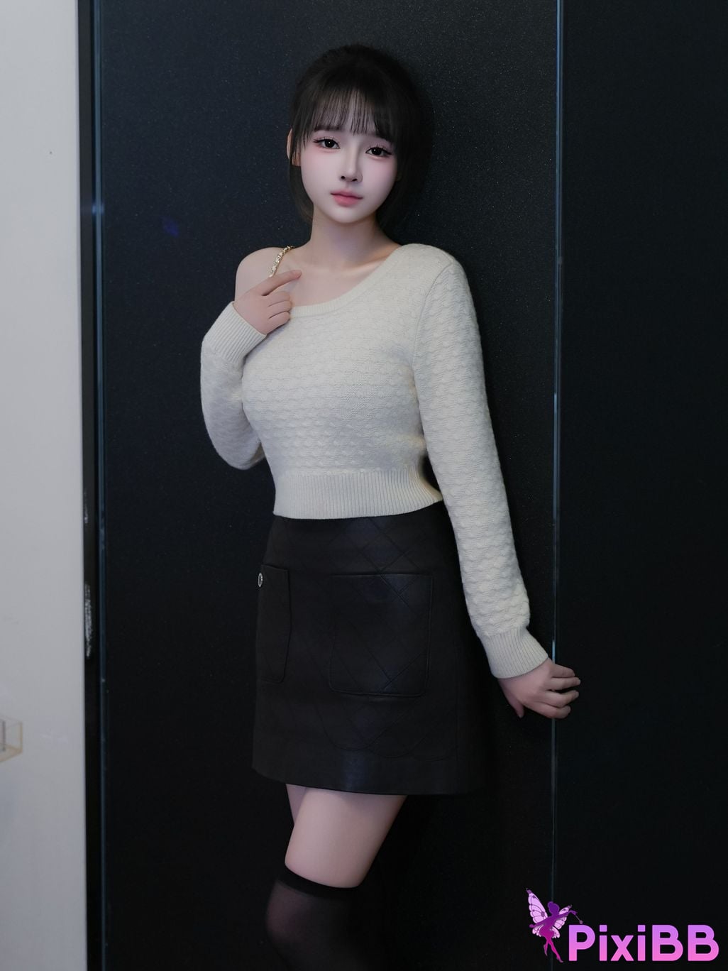 XR Uncensored Shen Mier R18 XIUREN model black and white life PixiBB.COM 066