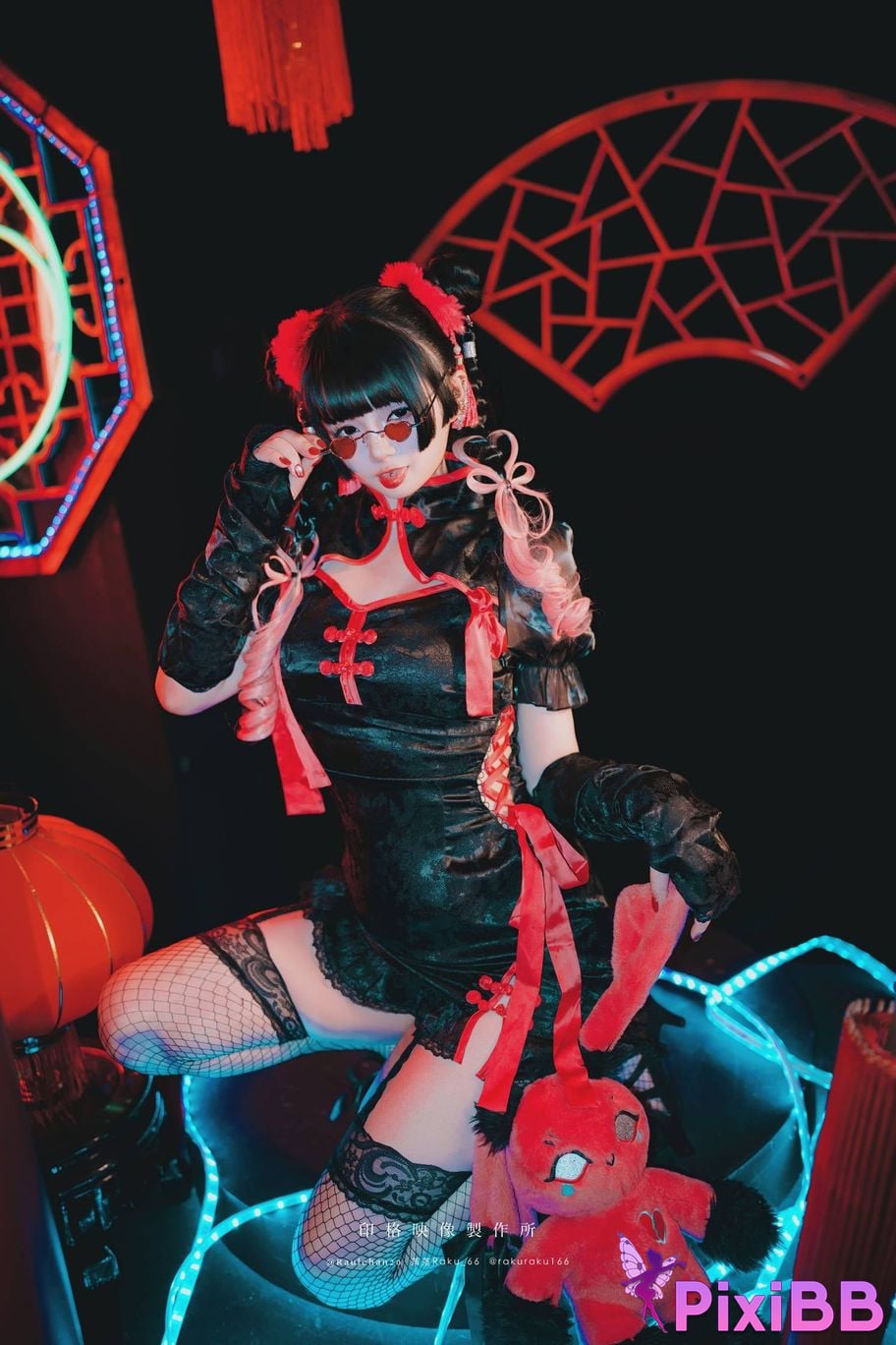 Cosplayer Luoluo Raku Nagaya Mio PixiBB.COM 001