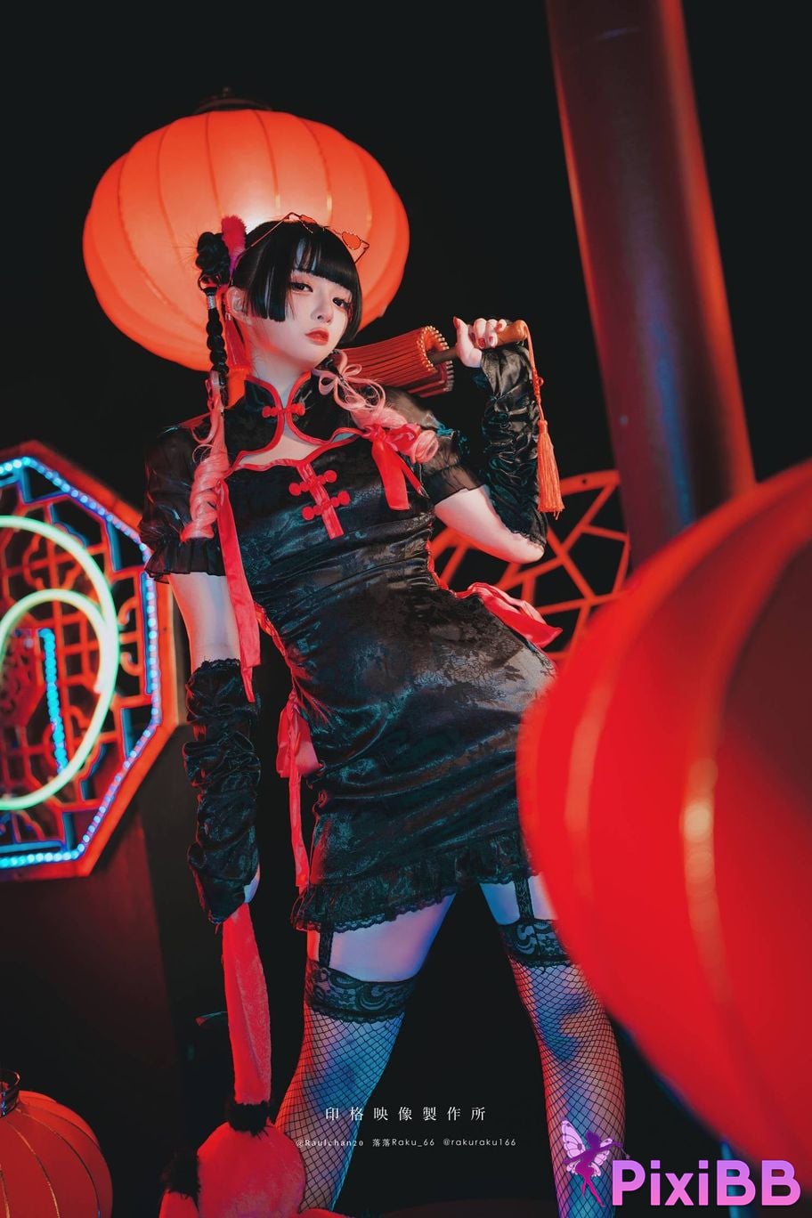 Cosplayer Luoluo Raku Nagaya Mio PixiBB.COM 003