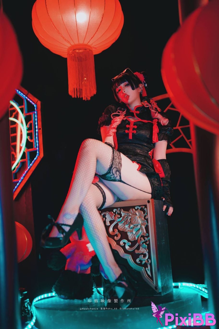 Cosplayer Luoluo Raku Nagaya Mio PixiBB.COM 006