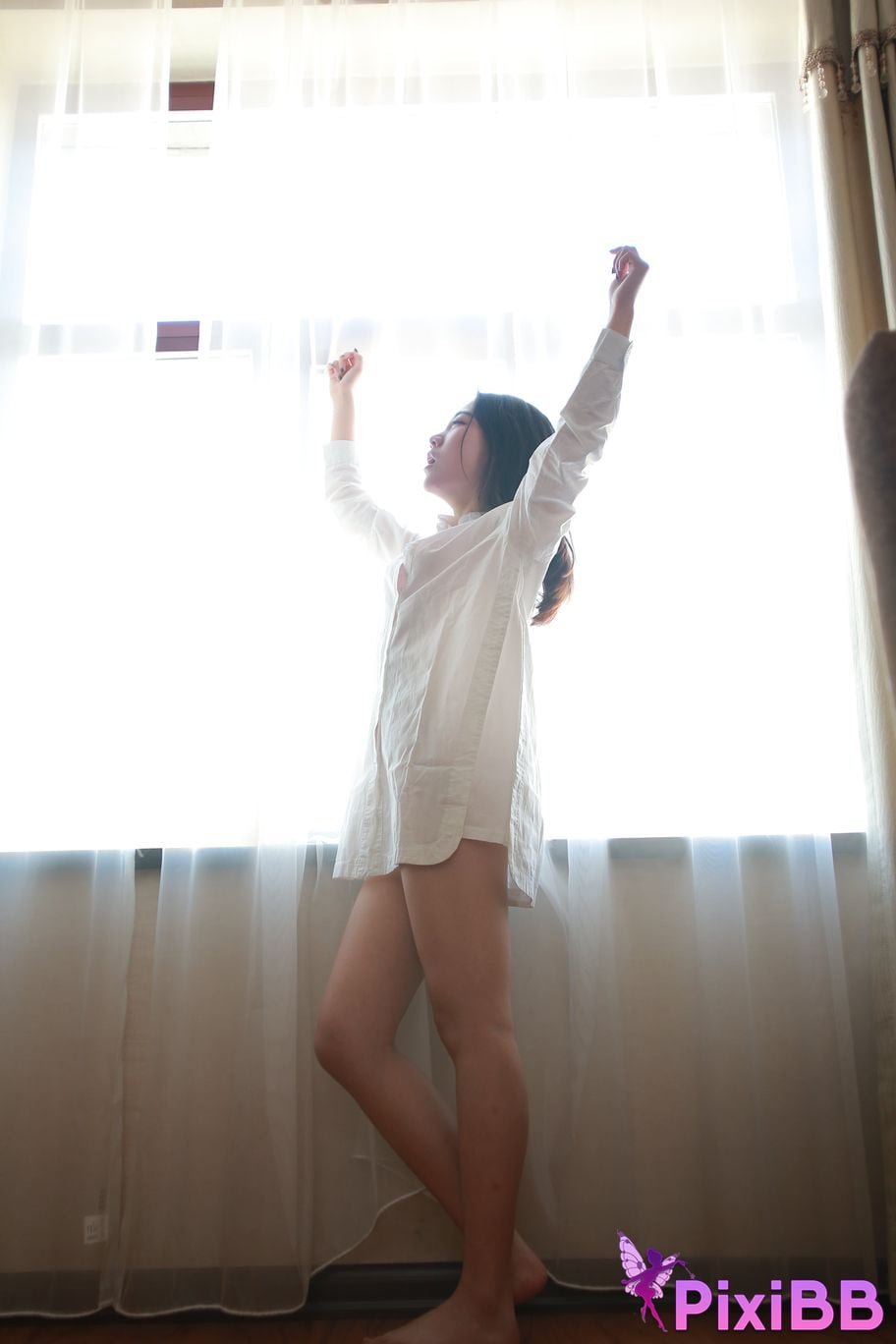 Private Photoshoot Jiaqi white shirt PixiBB.COM 010