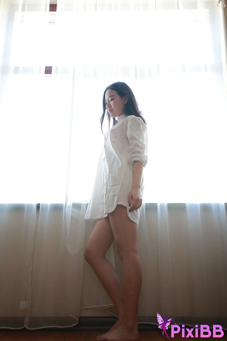 Private Photoshoot Jiaqi white shirt PixiBB.COM 017