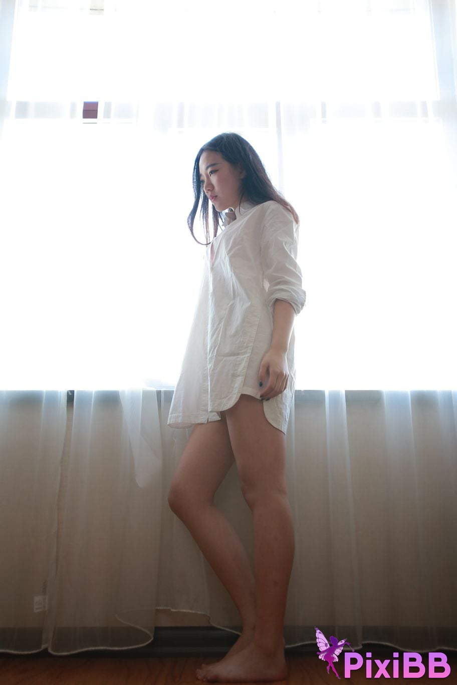 Private Photoshoot Jiaqi white shirt PixiBB.COM 018