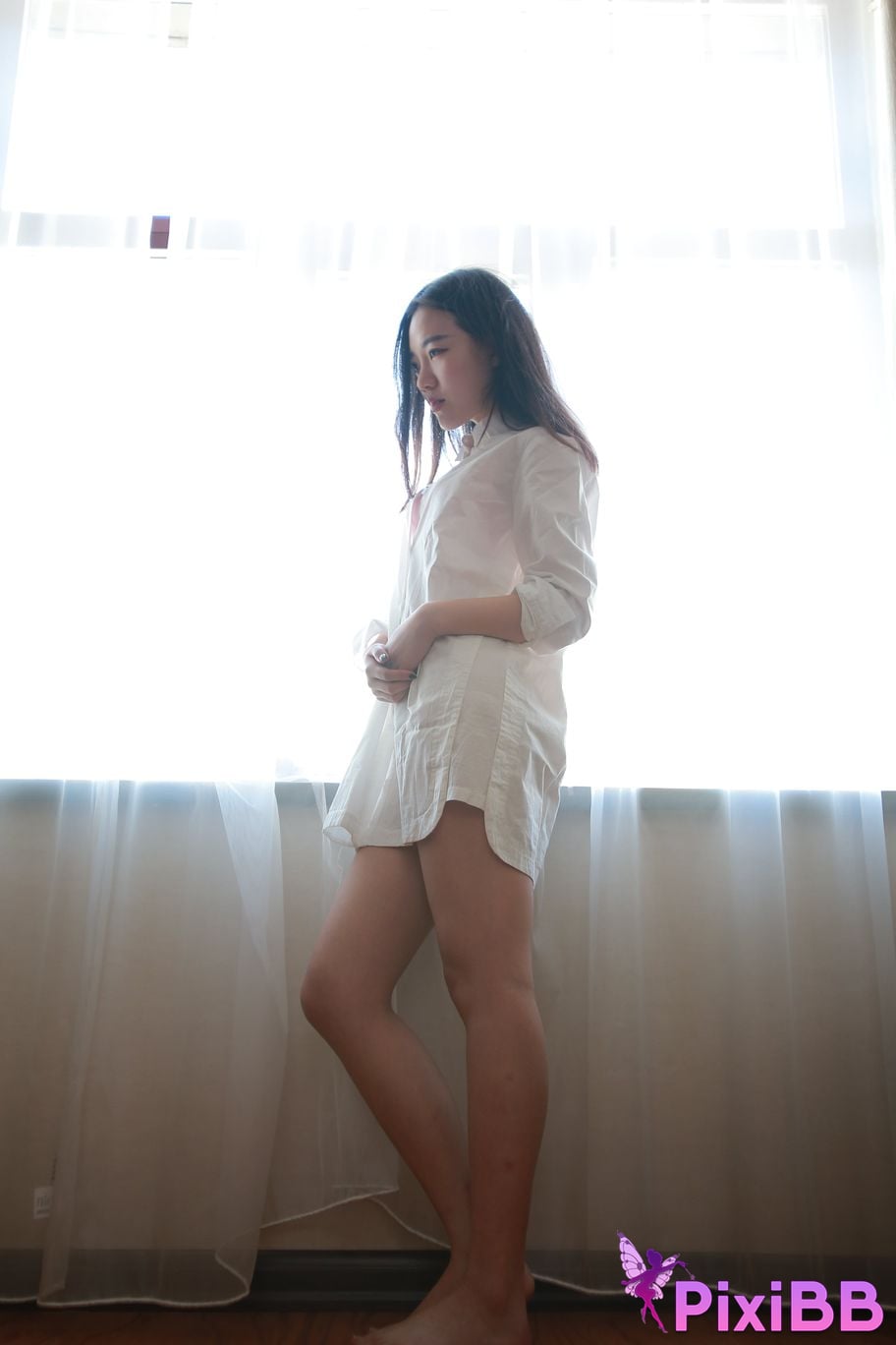 Private Photoshoot Jiaqi white shirt PixiBB.COM 019