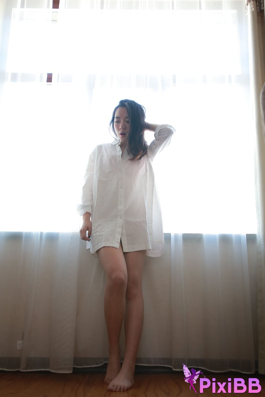 Private Photoshoot Jiaqi white shirt PixiBB.COM 021