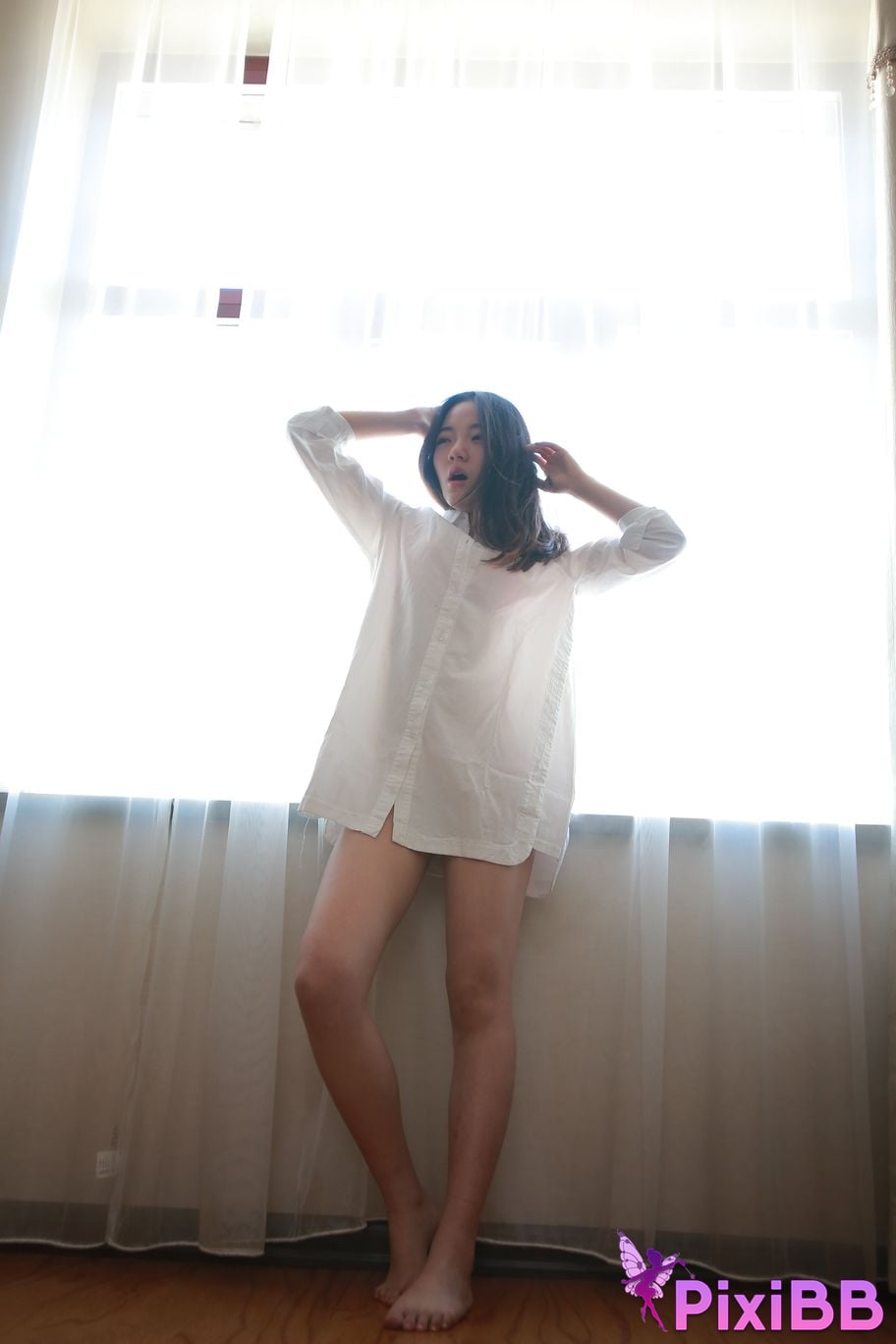 Private Photoshoot Jiaqi white shirt PixiBB.COM 024