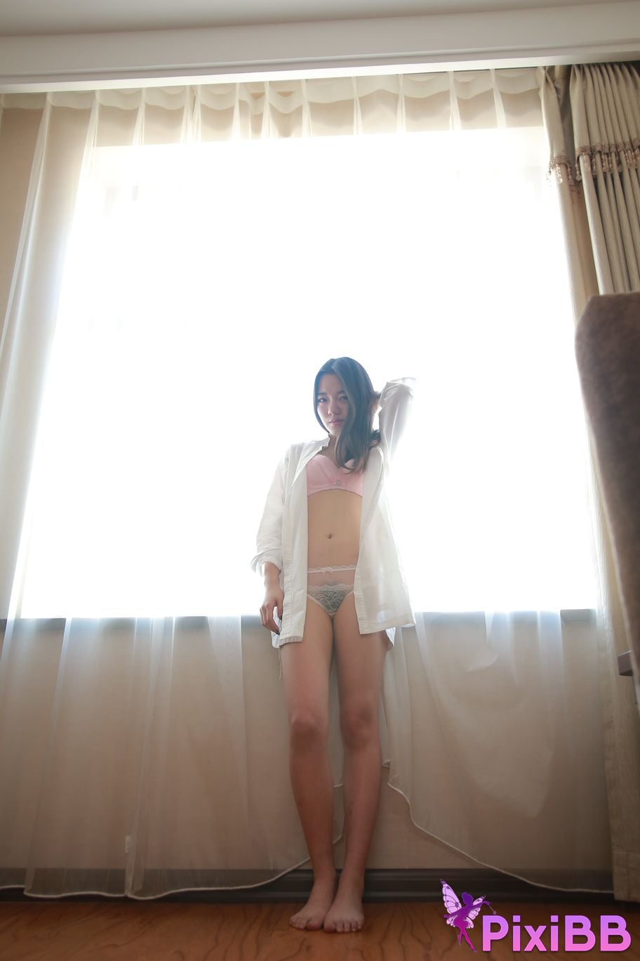 Private Photoshoot Jiaqi white shirt PixiBB.COM 034