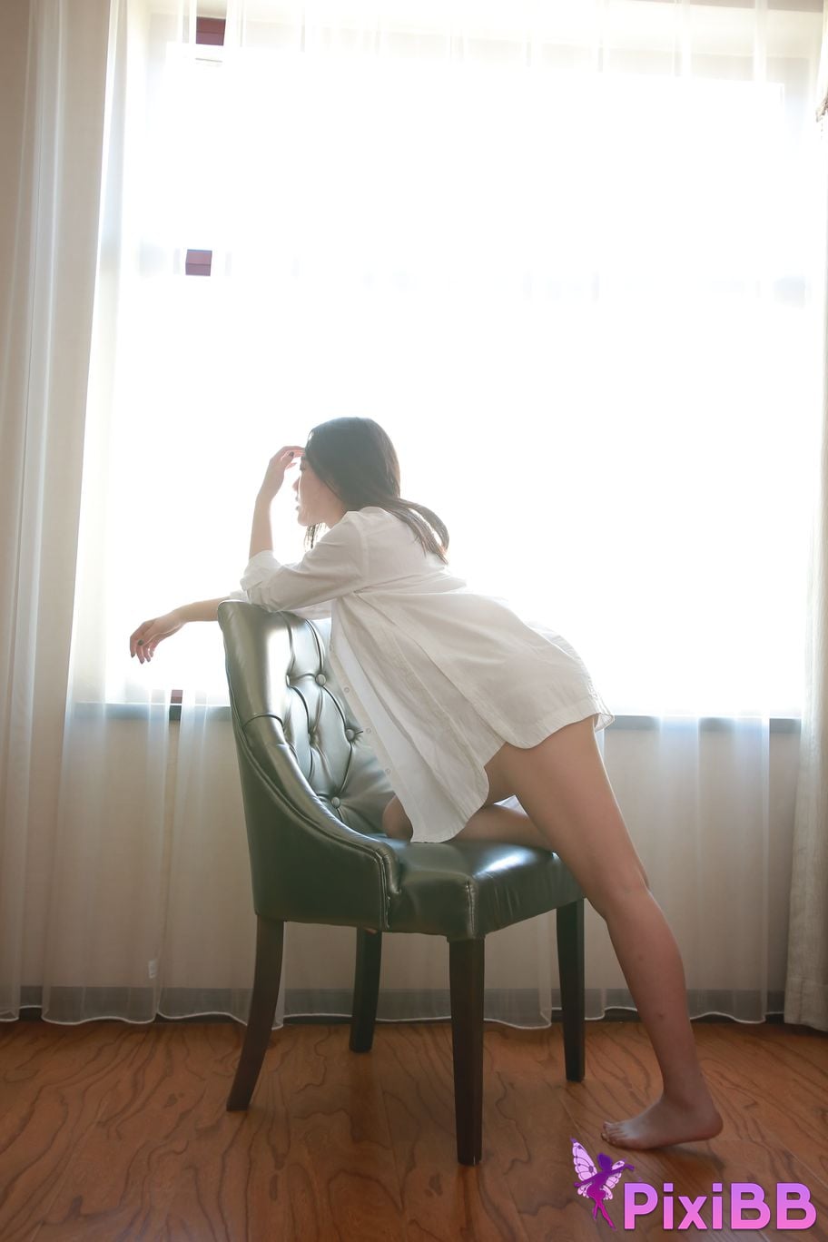 Private Photoshoot Jiaqi white shirt PixiBB.COM 047