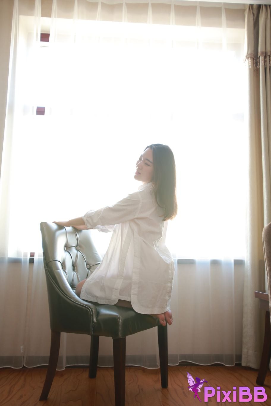 Private Photoshoot Jiaqi white shirt PixiBB.COM 055