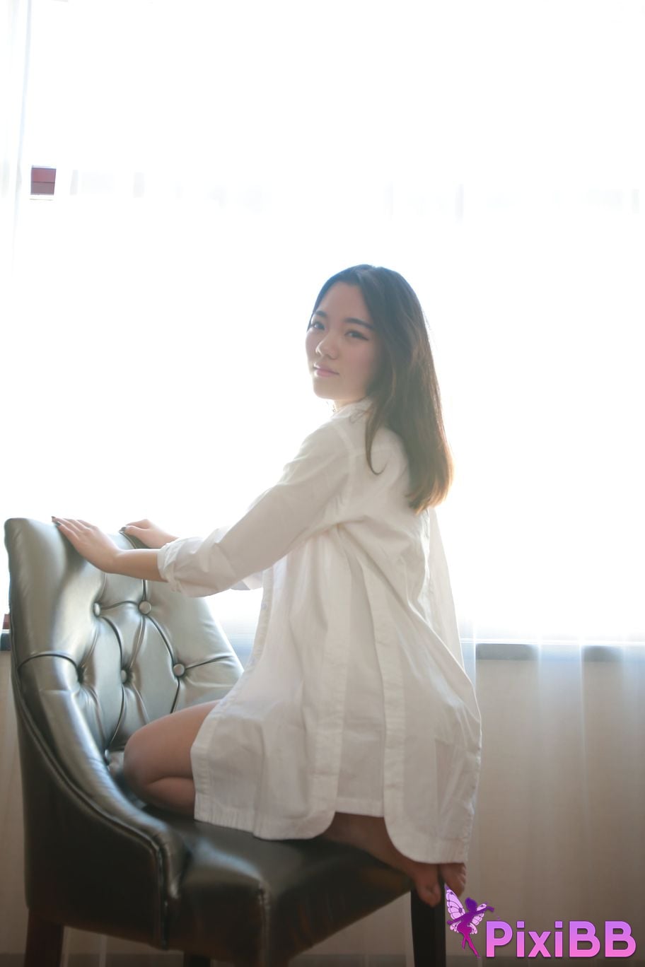 Private Photoshoot Jiaqi white shirt PixiBB.COM 058