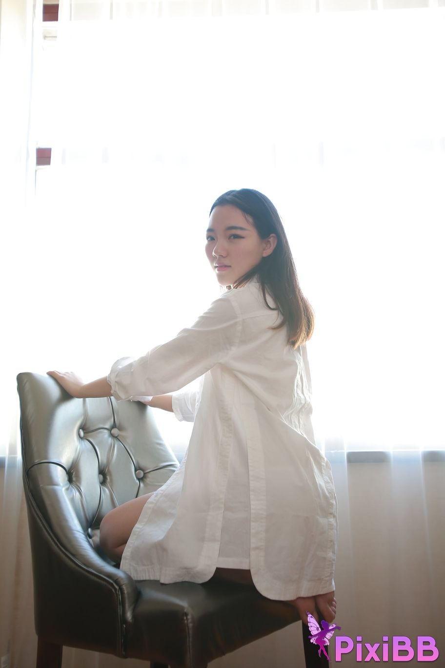 Private Photoshoot Jiaqi white shirt PixiBB.COM 063